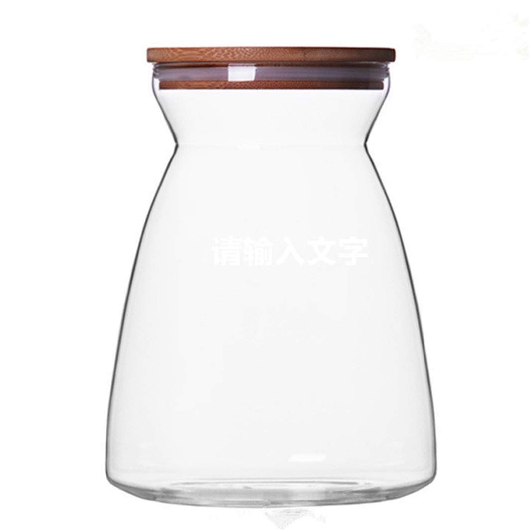 Premium Borosilicate Glass Food Storage Jars with Bamboo Lids - 23.5oz (1100ml) Airtight Kitchen Canisters for Sugar, Salt, Coffee, Tea & Dry Goods - Set of 2 | Perfect for Pantry Organization & Home Baking Supplies