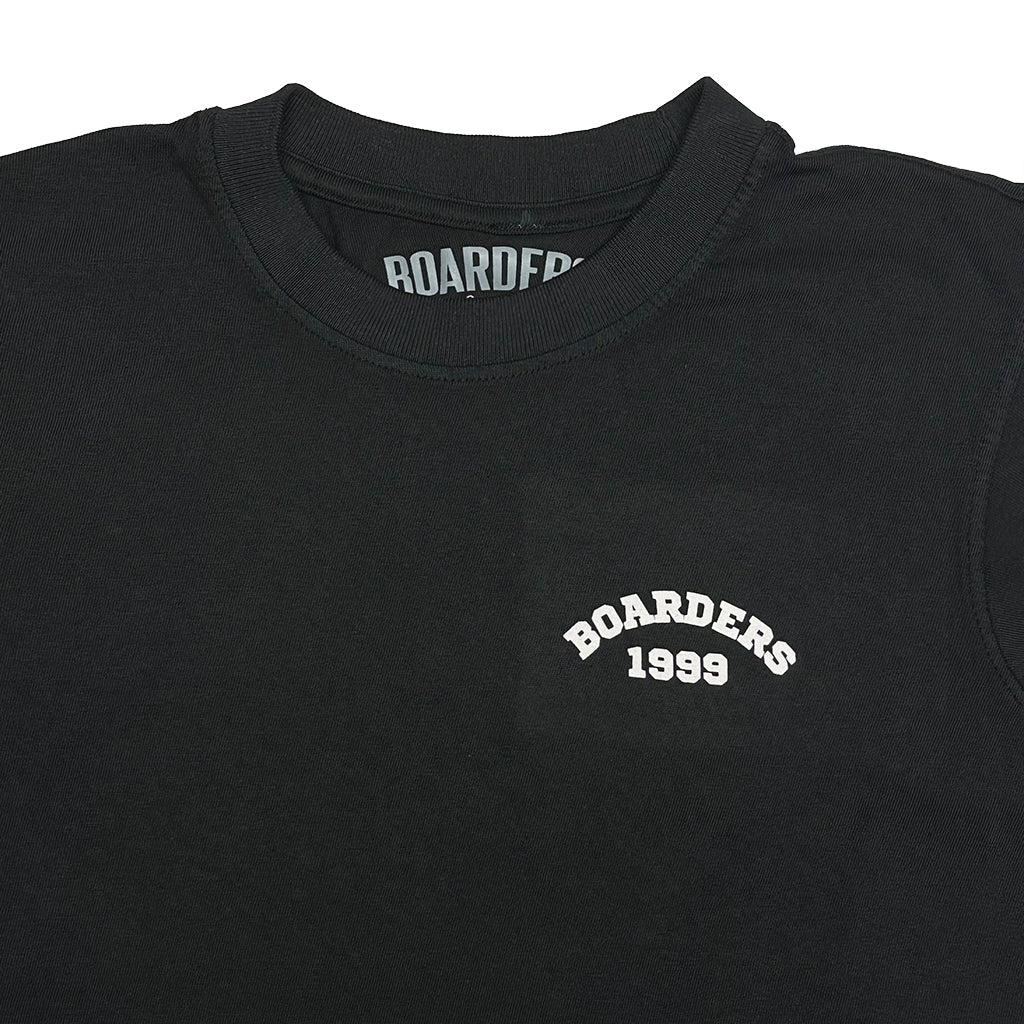 BOARDERS BOLD ARCH Heavy Duty Short Sleeve T-Shirt for Men - Black | Durable Workwear & Casual Streetwear