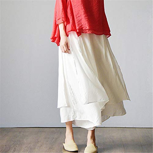Minibee Women's Wide Leg Palazzo Pants - Loose Fit Elastic Waist Capris Trousers for Casual Wear, Office & Summer Outfits