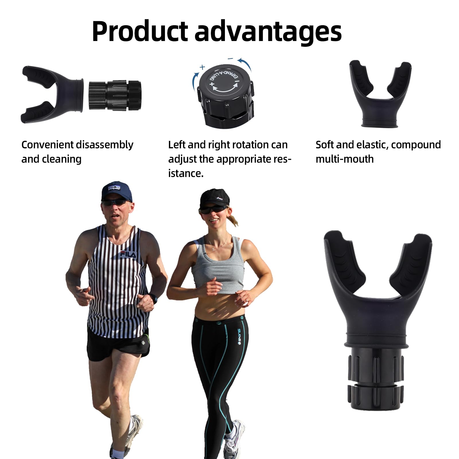 Oxyflow Portable Adjustable Trainer for Oral & Muscle Exercise - Yoga, Cycling, Hiking, Running | Daily Fitness Training & Easy to Clean | Perfect for Gym, Home Workouts & Outdoor Activities