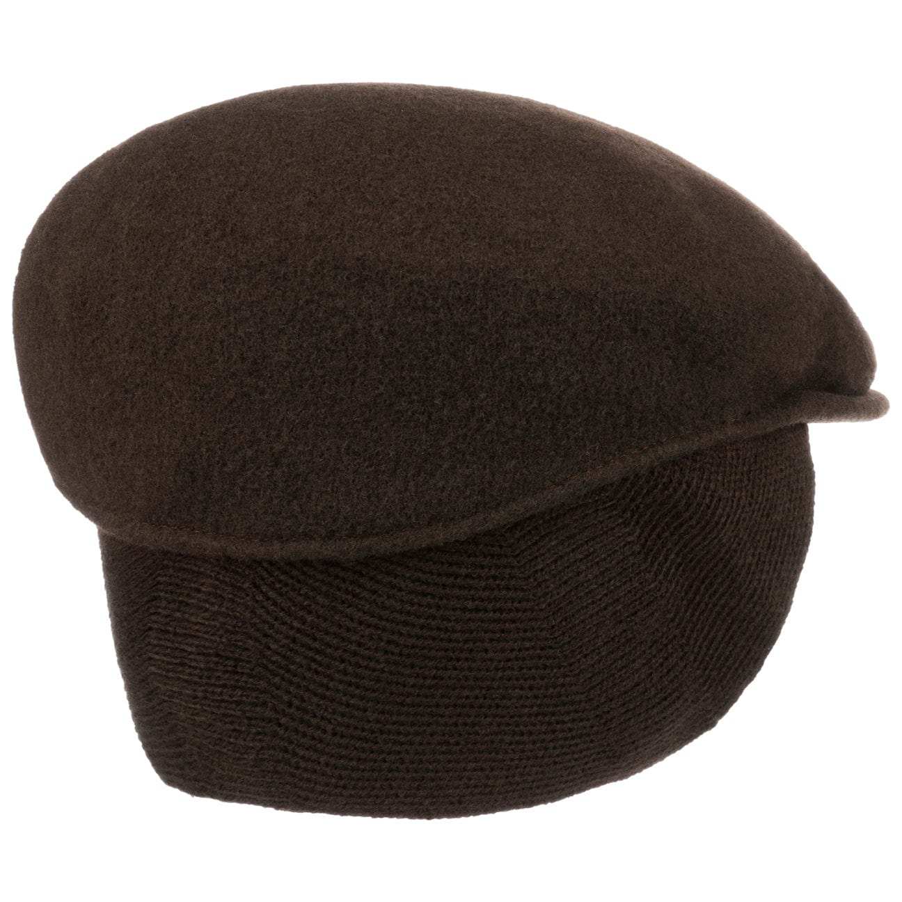 Kangol 504 Flat Cap with Ear Flaps - Winter Wool Hat for Men & Women - Perfect for Outdoor Activities, Hiking, and Cold Weather Fashion