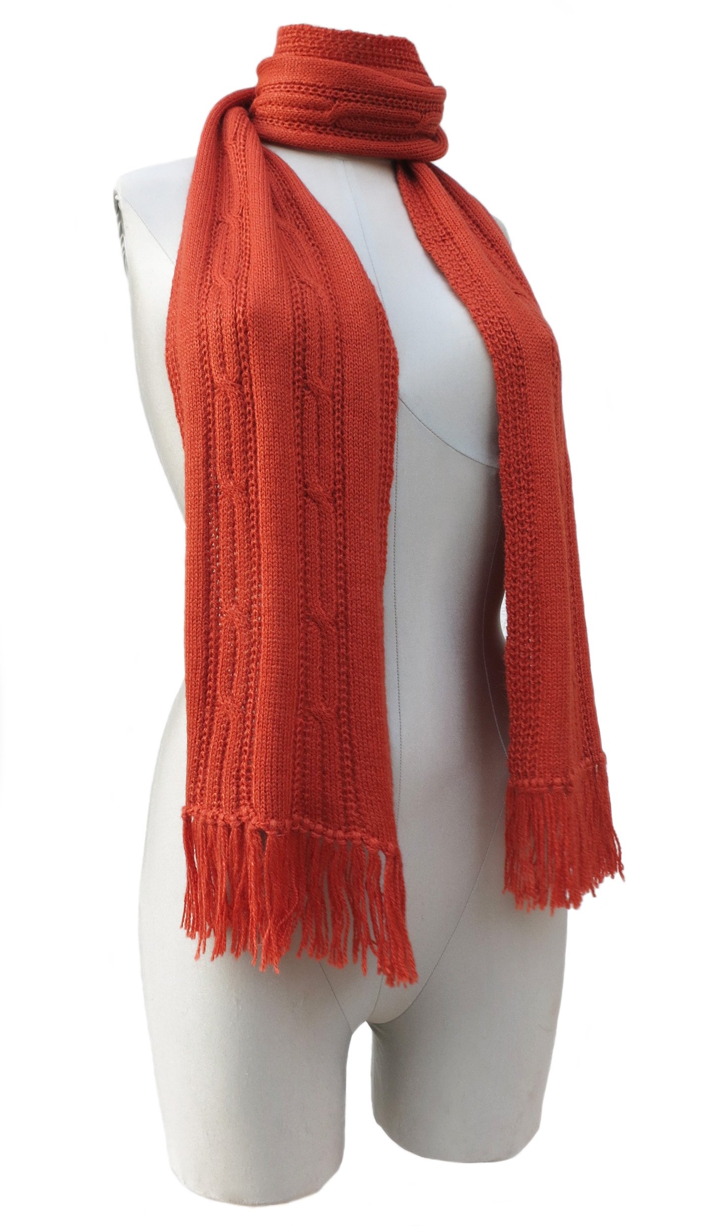 Alpaca Signature Cable Knit Scarf - San Francisco Design | Soft & Warm Winter Accessory | Perfect for Cold Weather, Travel & Outdoor Activities