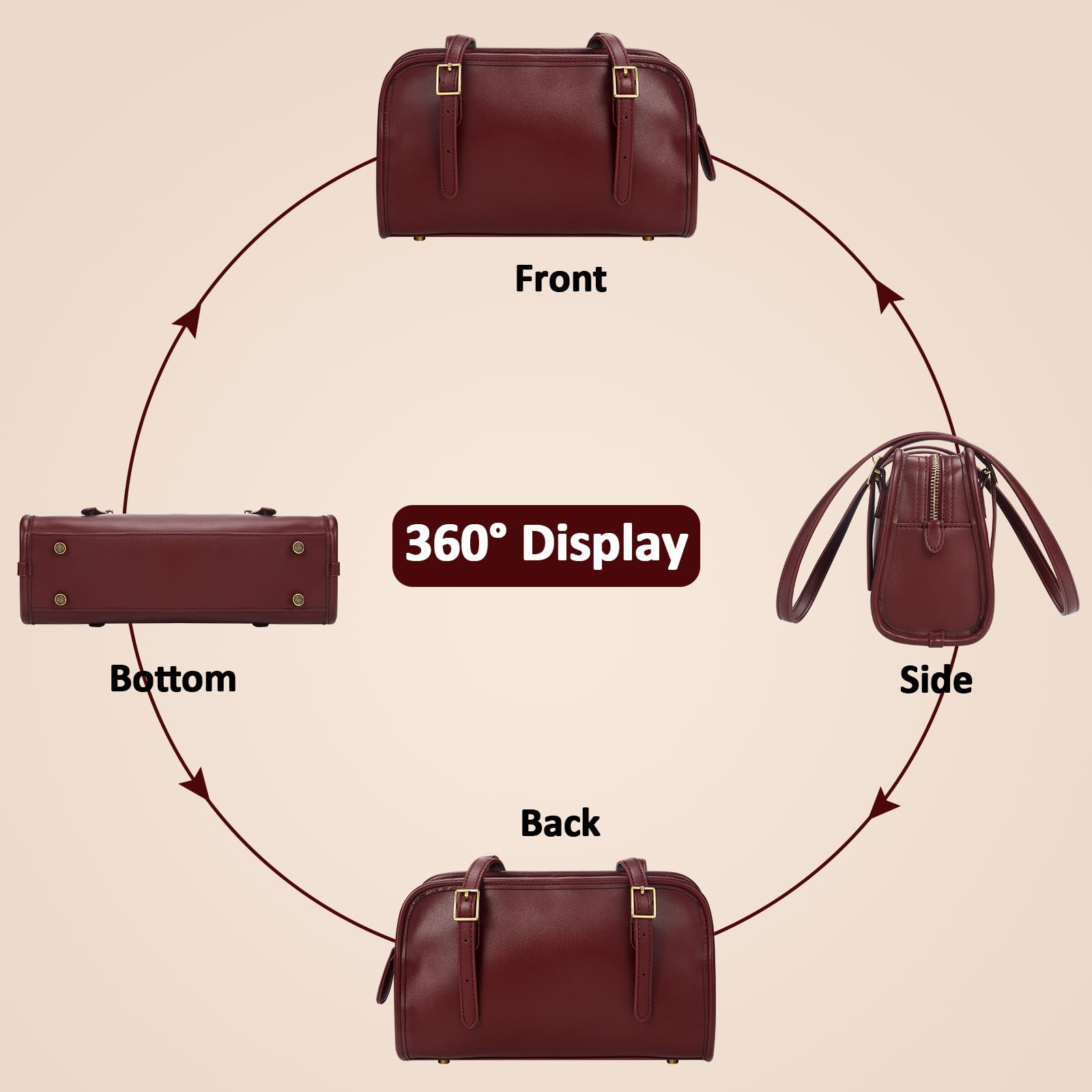 Stylish Crossbody Swing Bag with Secure Zip Closure - Trendy Shoulder Purse for Women, Perfect for Daily Use, Travel & Shopping