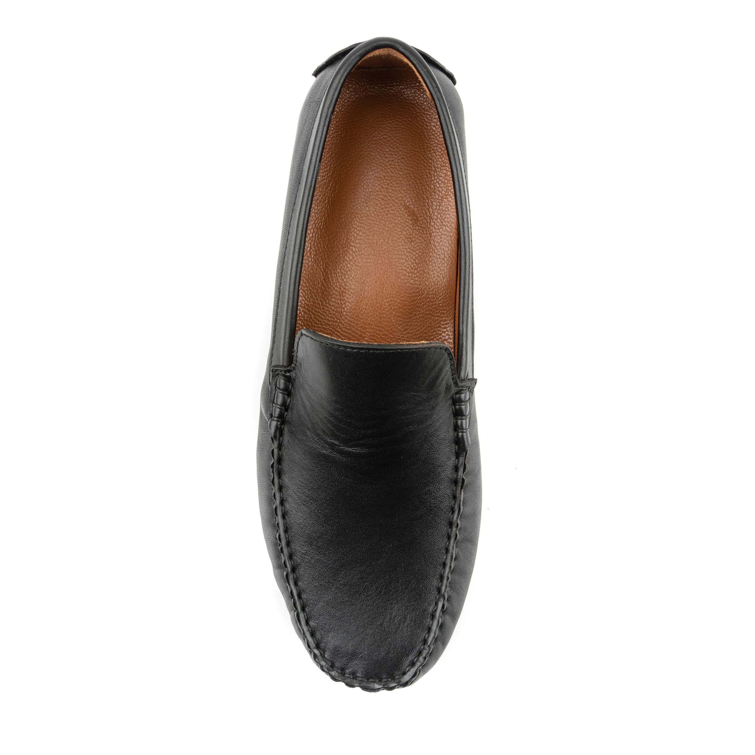 Men's Slip-On Loafers - Classic Driving Shoes & Fashion Sneakers | Lightweight Comfortable Leather Shoes with Soft Lining & Cushioned Insole | Perfect Gifts for Dad | Ideal for Casual Wear, Office & Travel
