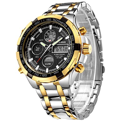silver gold black