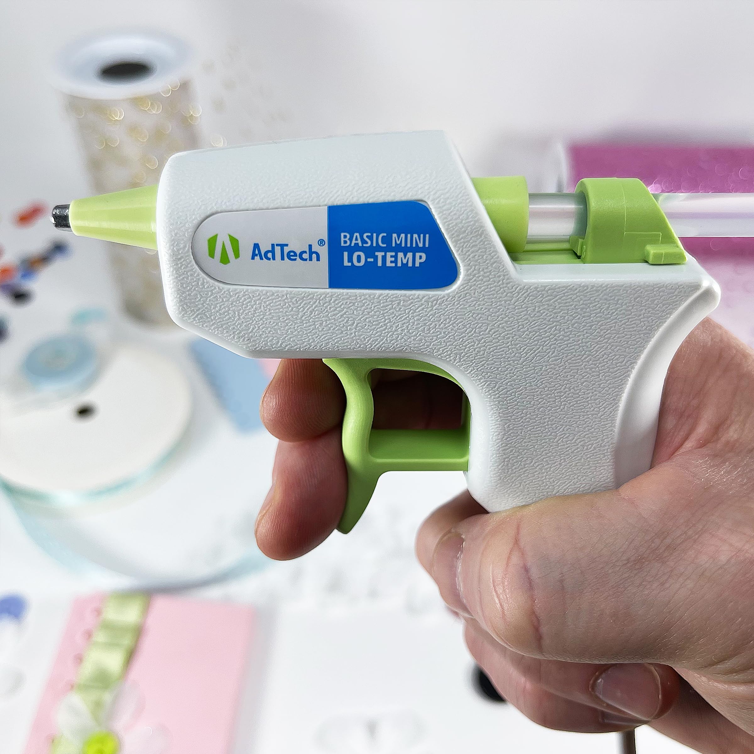 Low Temperature Mini Glue Gun Kit with 10 Glue Sticks - Perfect for DIY Crafts, Home Repairs, and Small Projects