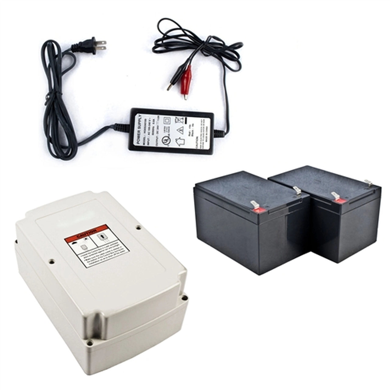 Aleko 24V DC Backup Power Kit - Reliable Emergency Power Supply for Home & Outdoor Use - Perfect for Solar Systems, RVs, and Off-Grid Applications
