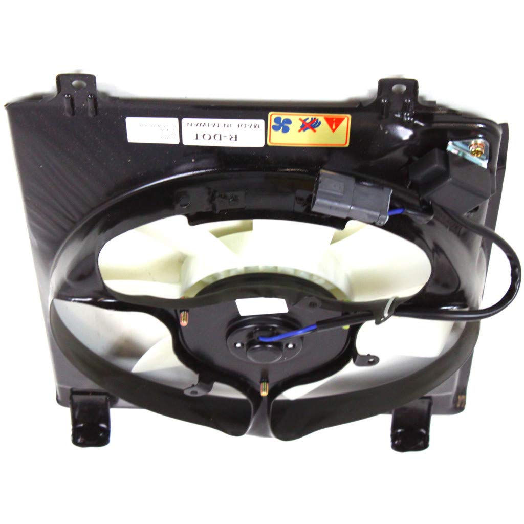2006-2011 Honda Civic 1.8L A/C Condenser Fan Passenger Side Replacement - Compatible with Auto/Manual Transmission, Coupe & Sedan Models - Fits Part Numbers HO3115129, 38611RNAA01, 38615RNAA01 | Perfect for AC System Repair & Summer Cooling Maintenance