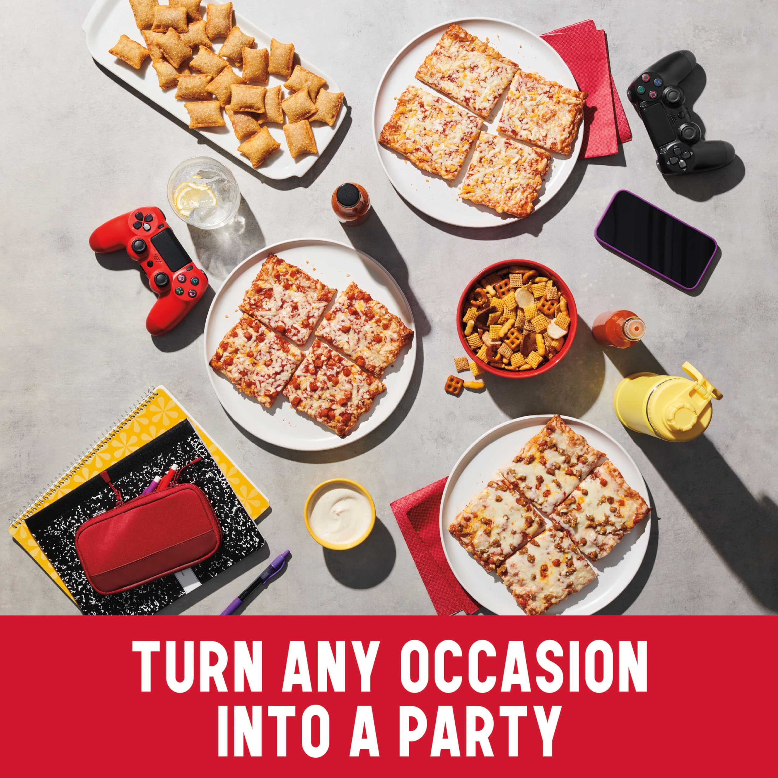 Totino's Pepperoni Party Pizza - Frozen Snack, 10.2 oz (1 Count) - Perfect for Game Nights, Quick Lunches & After-School Snacks