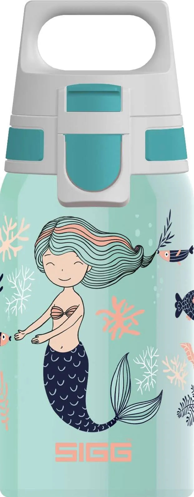 SIGG Shield One KIDS 0.5L Water Bottle - Atlantis Blue | BPA-Free, Leak-Proof Stainless Steel Bottle for School, Sports & Outdoor Activities
