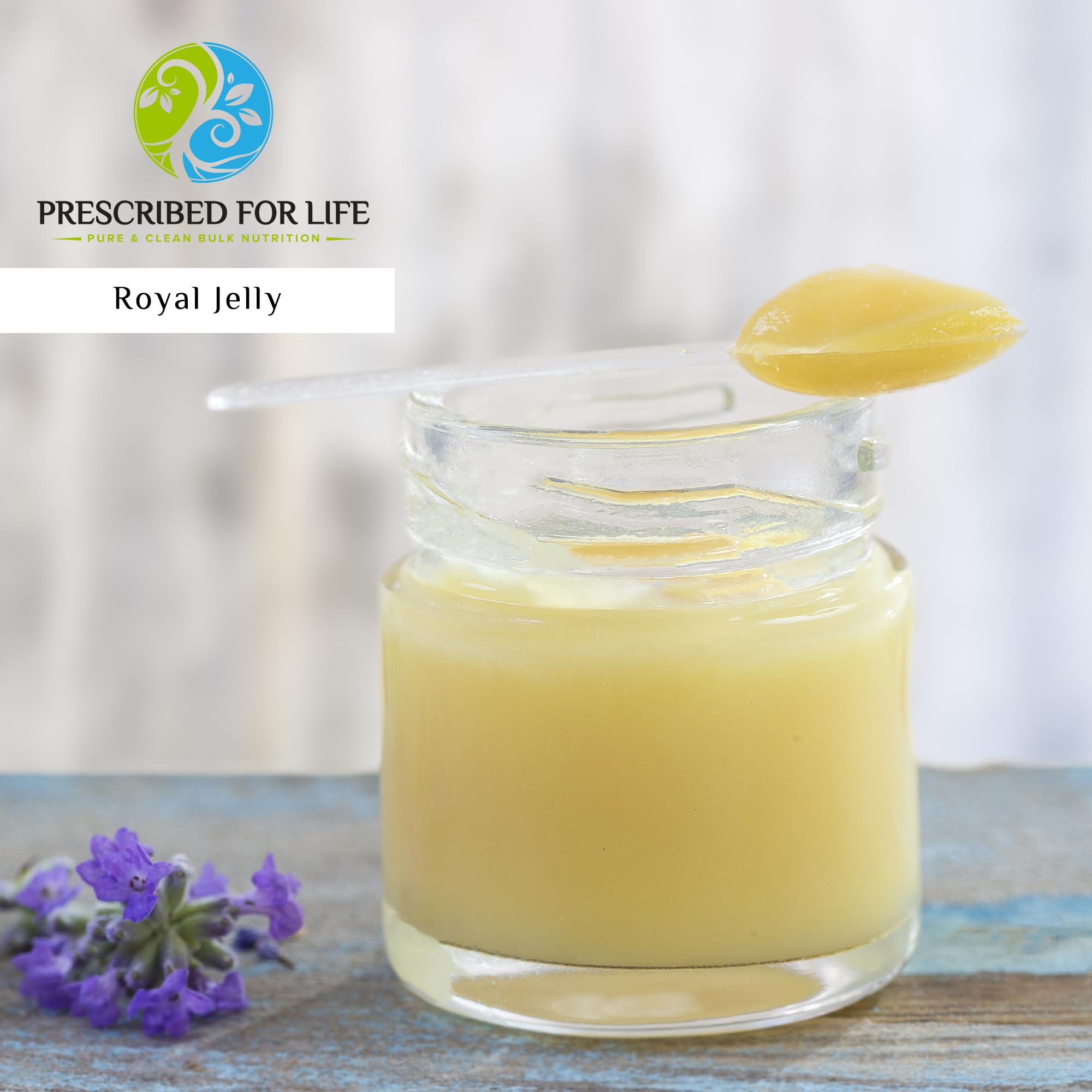 Prescribed For Life Royal Jelly Powder 1x Concentrate - 100% Natural, Non-GMO, Gluten Free Superfood Rich in B Vitamins & Trace Minerals (5kg/11lb) - Immune Support, Energy Boost & Skin Care Supplement for Daily Wellness