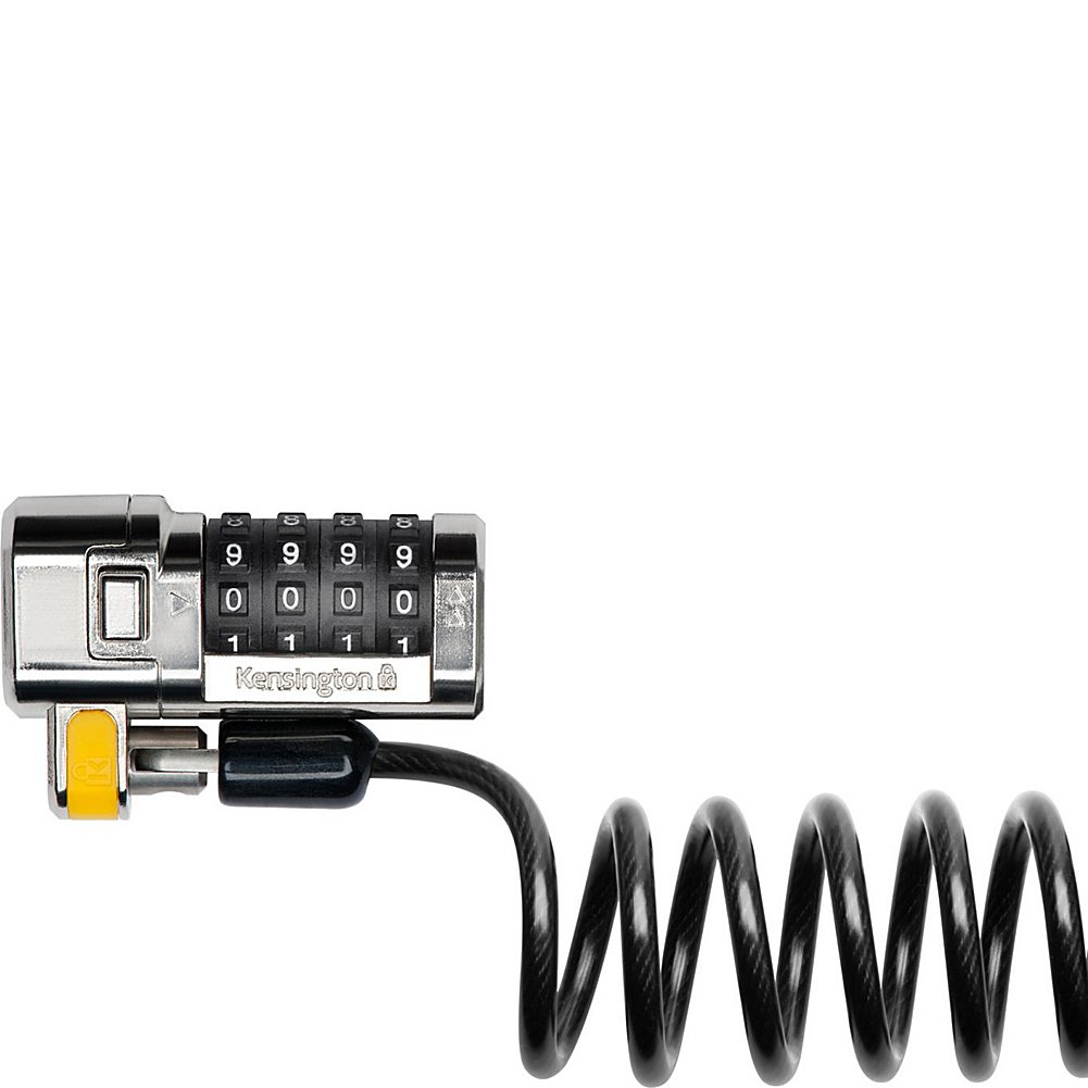 Kensington ClickSafe Combination Portable Cable Lock for Laptops, Notebooks, Tablets & Electronics - Secure Anti-Theft Device for Office, School, Travel & Public Spaces (K64698US)