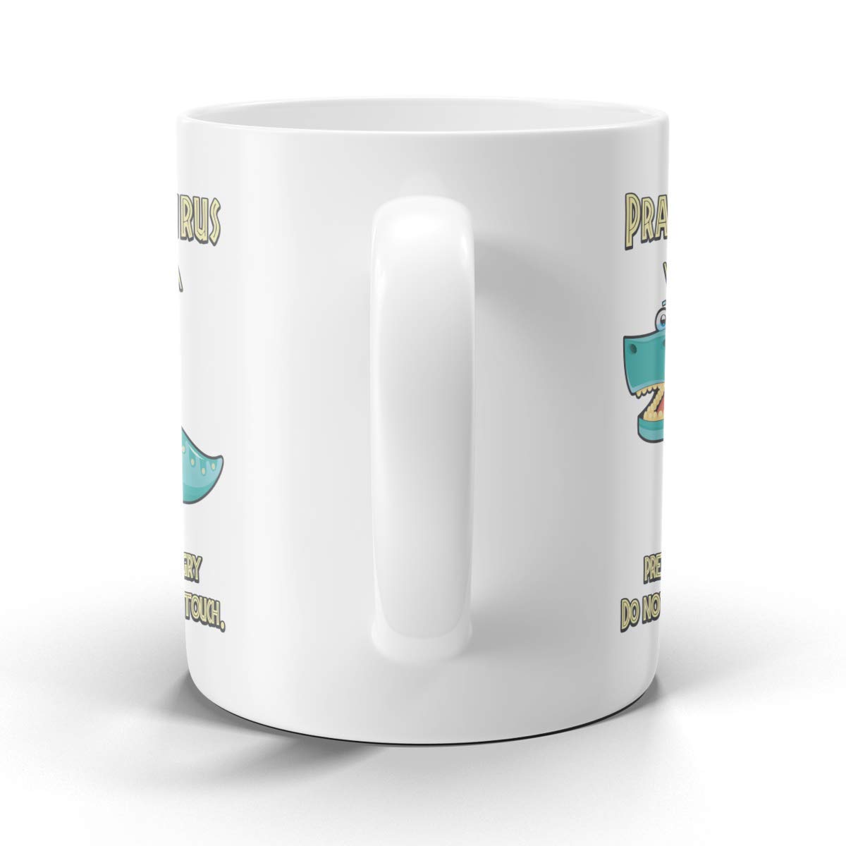Prangrysaurus Dinosaur Pregnancy Mug - 15oz White Coffee & Tea Cup for Expecting Moms | Gender Reveal Gift | Perfect for Mother's Day, Baby Showers & Pregnancy Announcements