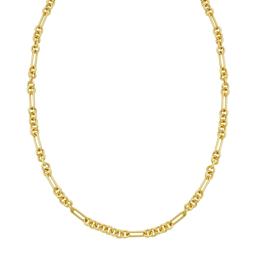 14K Gold Paperclip Link Chain Necklace - Dainty & Elegant Jewelry for Women, Perfect for Layering and Everyday Wear