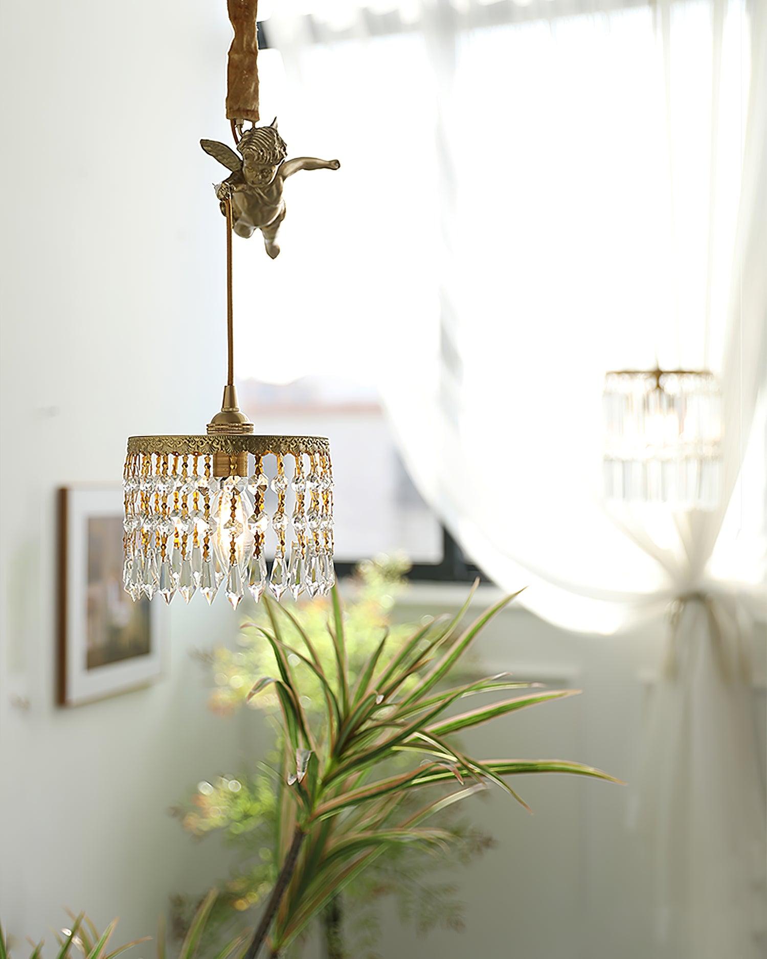 Angel Pendant Light - Elegant Ceiling Chandelier for Bedroom, Dining Room & Living Room Decor - Perfect for Home, Office & Wedding Venue Lighting