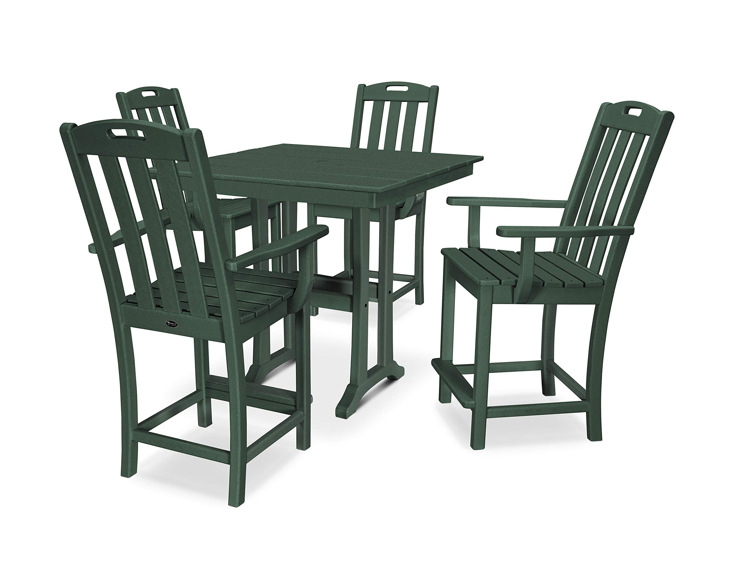 Trex Outdoor Furniture™ Yacht Club 7-Piece Dining Set with Rainforest Canopy - Weather-Resistant Patio Furniture for Poolside, Deck, Backyard & Outdoor Entertaining