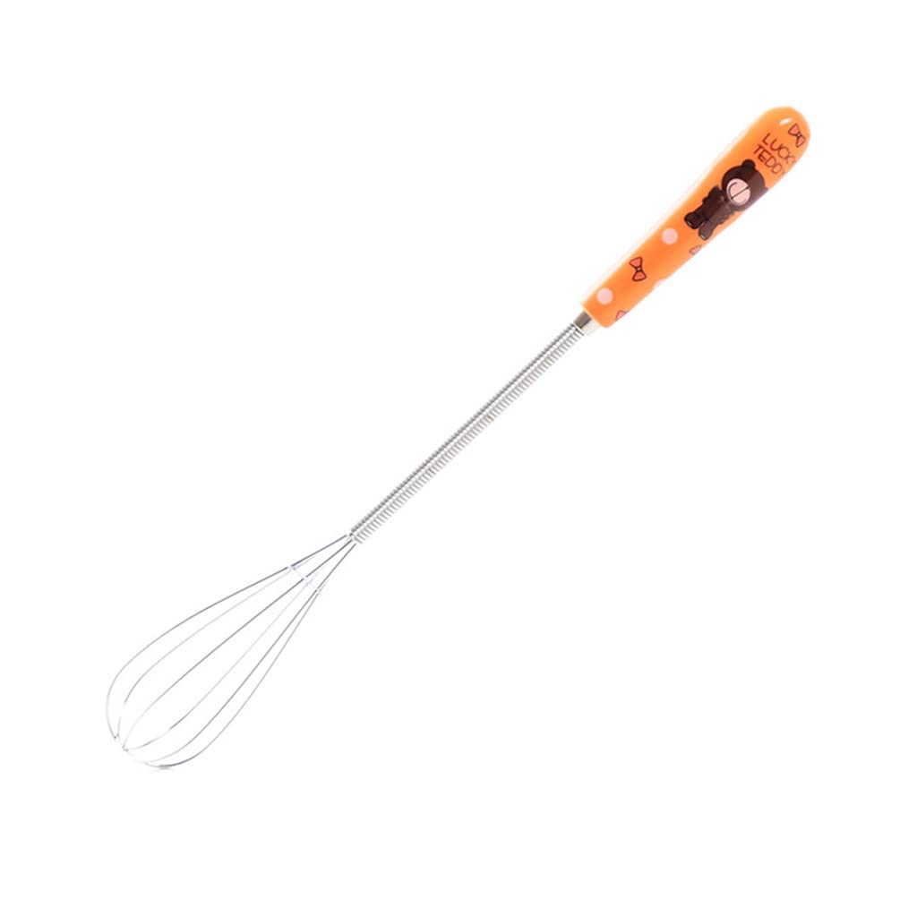 WIONC Stainless Steel Manual Egg Beater with Ceramic Handle - Perfect for Whisking Cream, Butter & Eggs - Ideal for Baking, Cooking & Kitchen Use (Color: C)