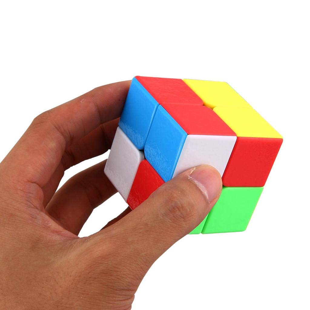 2x2x2 High-Speed Stickerless Magic Cube - Smooth & Durable Puzzle Toy for Kids & Adults - Perfect for Stress Relief, Brain Training & Gift Giving