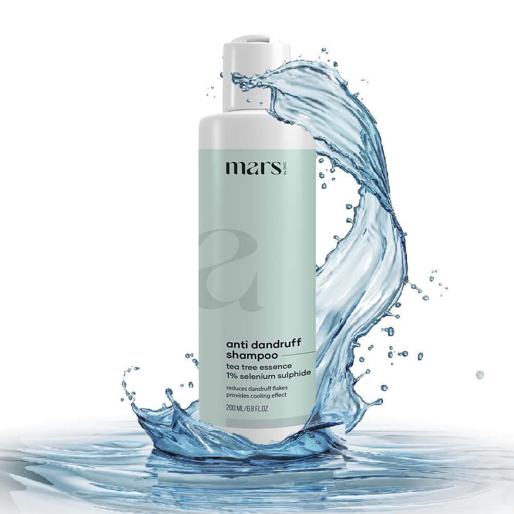 GHC Anti Dandruff Shampoo with Aloe Vera & Menthol for Itchy Scalp Treatment & Dandruff Control - 200ml (Pack of 1) | Soothing Scalp Care for Dry, Flaky Hair | Perfect for Daily Use & Sensitive Scalp Relief