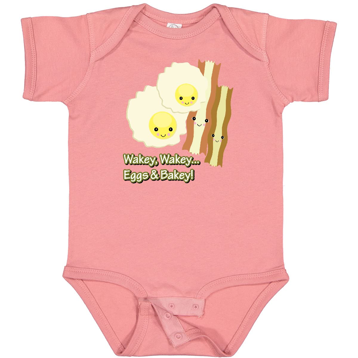 Cute Kawaii Wakey Wakey Eggs N Bakey Baby Bodysuit - Perfect for Playtime & Photos