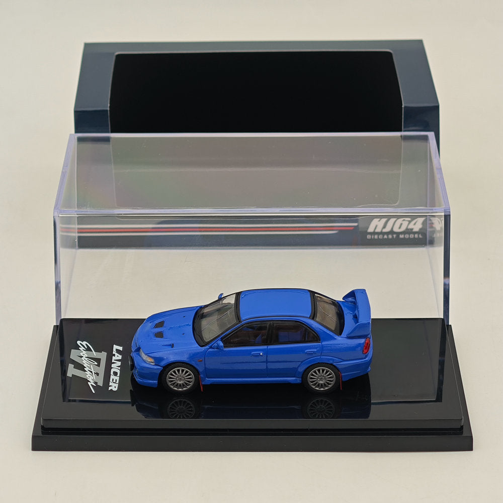1/64 Scale Mitsubishi Lancer GSR Evolution VI (CP9A) 1999 Model Car - Hobby Japan HJ642033ABL Blue - Perfect for Collectors & Diecast Car Enthusiasts