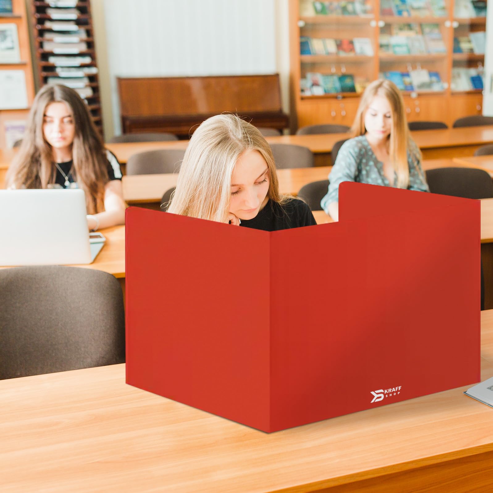 20 Plastic Privacy Folders for Students - Waterproof Desk Dividers for Classroom & Testing