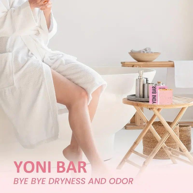 Yoni Bar Feminine Care Soap - Natural Pink Intimate Cleansing Bar for Women (1pc) | pH-Balanced, Organic & Gentle for Daily Hygiene & Sensitive Skin Care