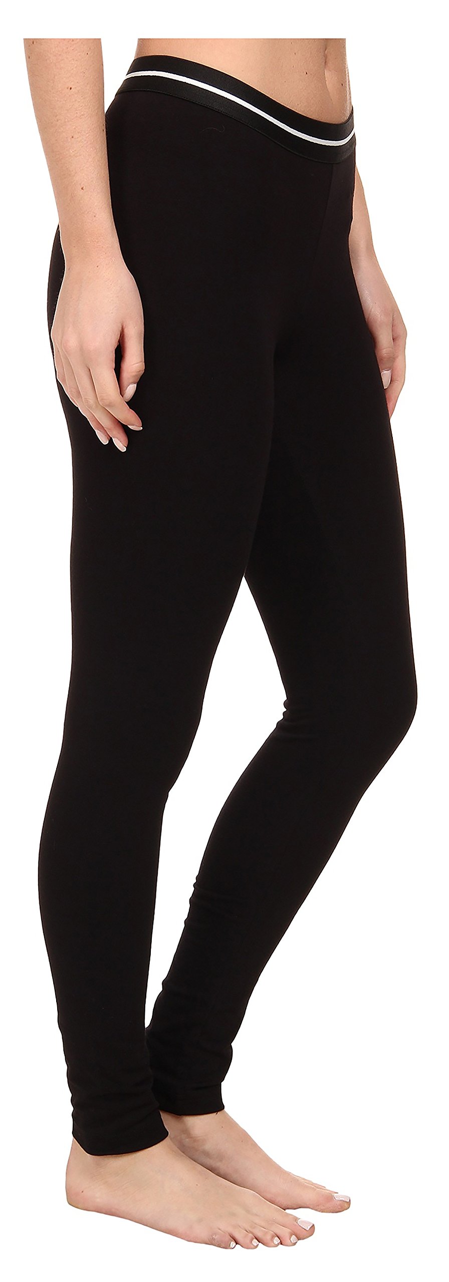 HUE Women's High Waisted Leggings - Soft Stretchy Yoga Pants for Workout, Running & Lounge Wear - Black/Assorted Colors