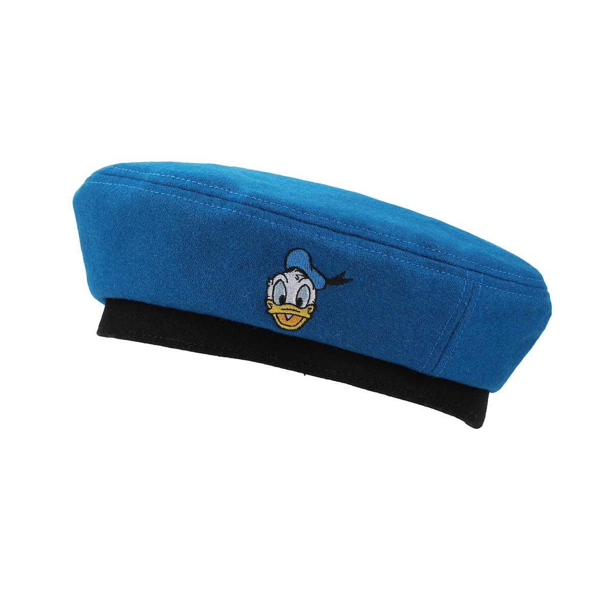 Disney Donald Duck-Inspired Blue Beret Hat - Vintage Cartoon Character Fashion Accessory for Cosplay, Costume Parties & Disney Theme Park Visits