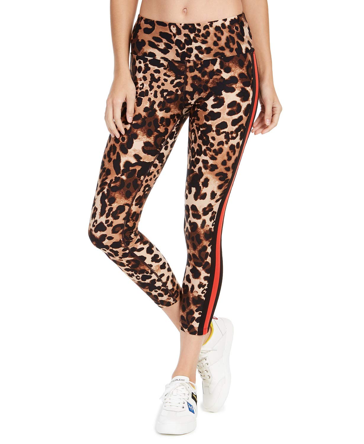 Calvin Klein Performance Women's High-Waisted Yoga Leggings - Stretchy, Breathable & Moisture-Wicking Workout Pants for Gym, Running & Lounge | Size XL | Multi-Color