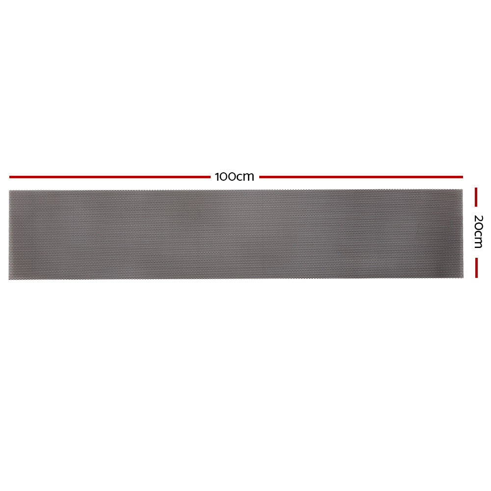 Aluminum Gutter Guard Mesh - 60M (100x20cm) Black - Heavy Duty Leaf & Debris Protection for Roof Gutters - Perfect for Home, Commercial & Industrial Use