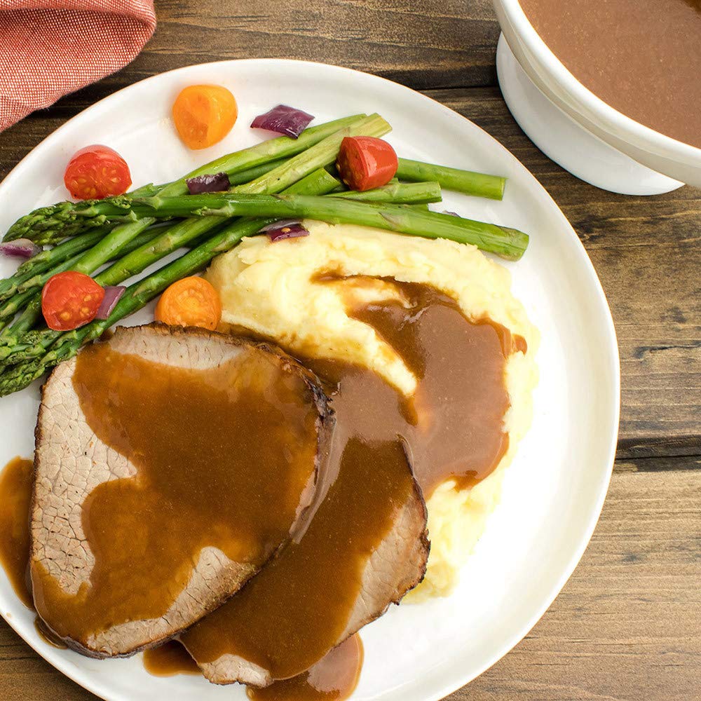 McCormick Gluten Free Brown Gravy Mix, 0.88 oz (Pack of 6) - Quick & Easy Homestyle Gravy for Roasts, Mashed Potatoes & Thanksgiving Dinners