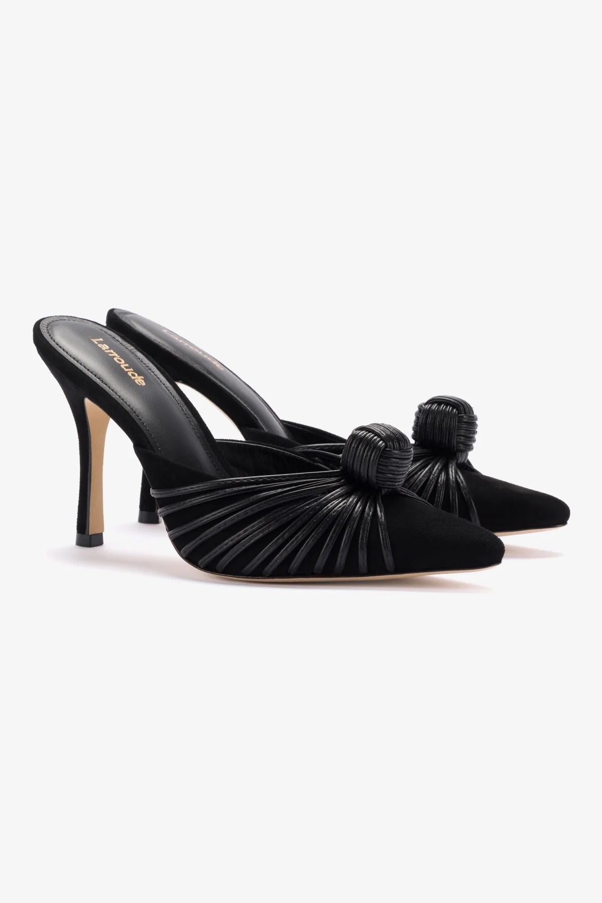 Valerie Black Suede Pumps for Women - Elegant High Heel Dress Shoes for Parties, Weddings & Office Wear