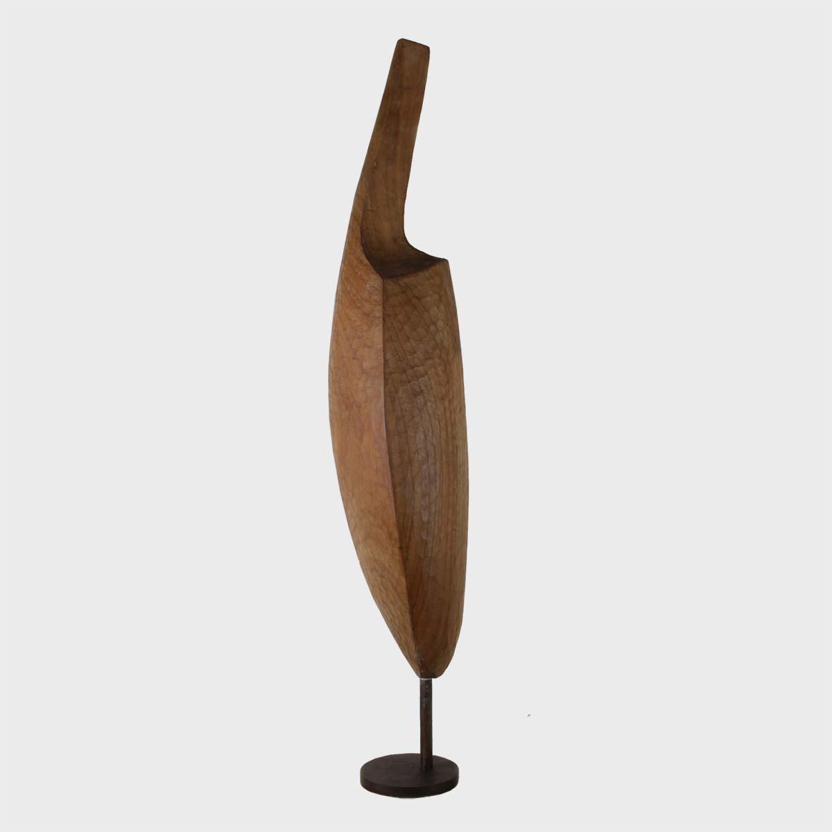 Handcrafted Armonia Terracotta Sculpture with Cherry Wood Base - Perfect for Home Decor, Office Display, and Gift Giving