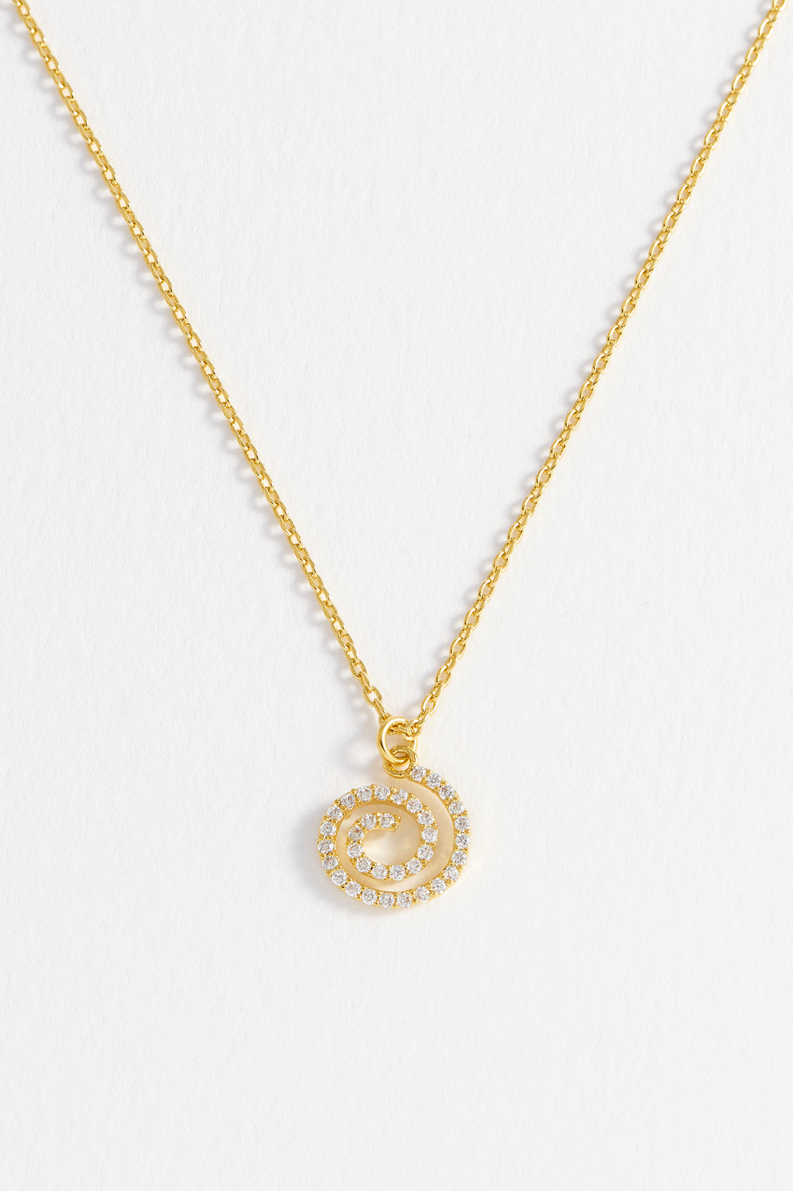 CZ Swirl Pendant Necklace - Elegant Cubic Zirconia Jewelry for Women | Perfect for Parties, Weddings & Everyday Wear