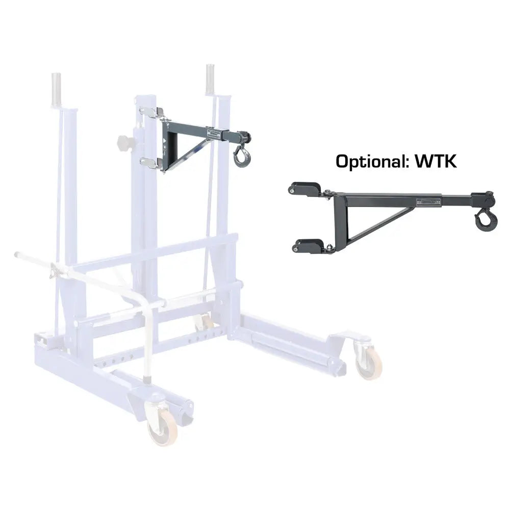 AC WTA500AP Aircraft Hydraulic Wheel Trolley - 1100 lbs Capacity - Heavy Duty Hydraulic Jack for Aircraft Maintenance & Tire Service - Ideal for Hangars, Repair Shops & Aviation Maintenance