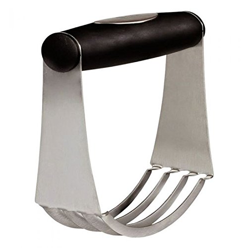 Norpro Grip-Ez Pastry Blender - 4 Stainless Steel Blades - Comfortable Non-Slip Handle - Perfect for Baking Pies, Cookies & Pastry Dough - Essential Kitchen Tool for Home Bakers