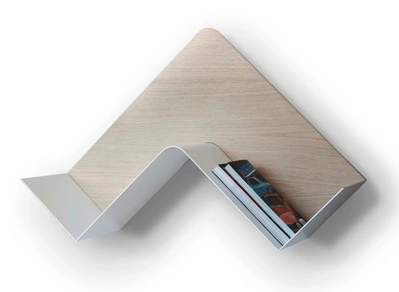 B Line Fishbone Modular Shelf - Stylish & Customizable Storage Solution for Living Room, Bedroom, or Office Organization