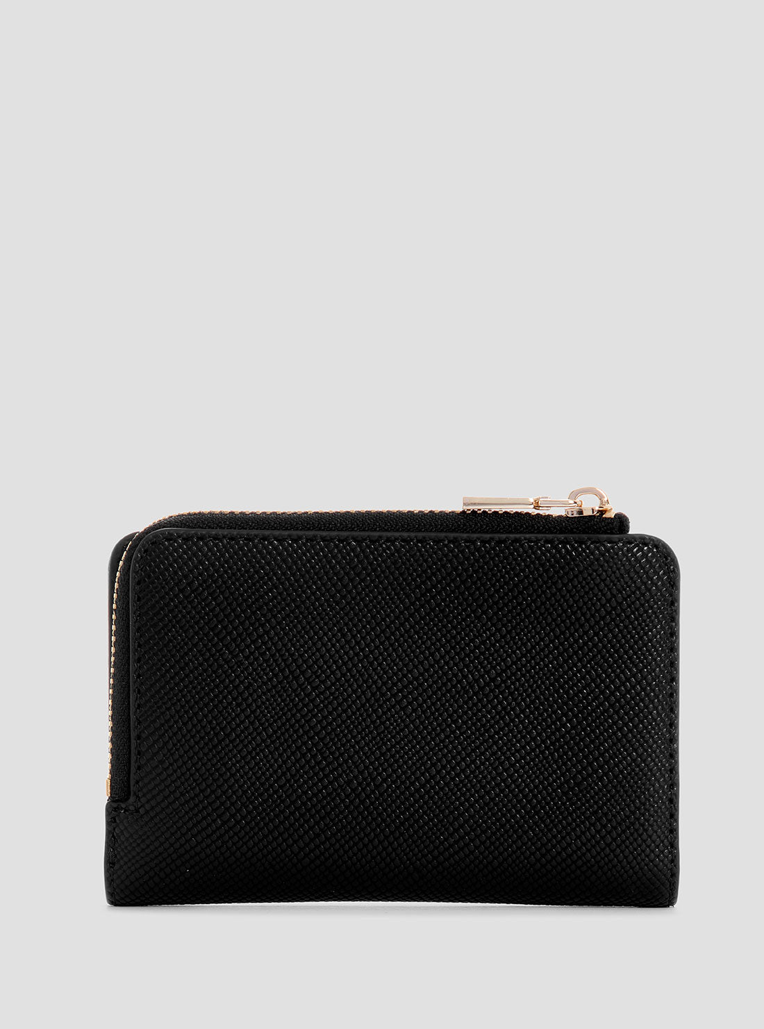 Black Laurel Zip Card Case Wallet - Slim RFID Blocking Leather Wallet for Men & Women - Perfect for Travel, Business & Everyday Use