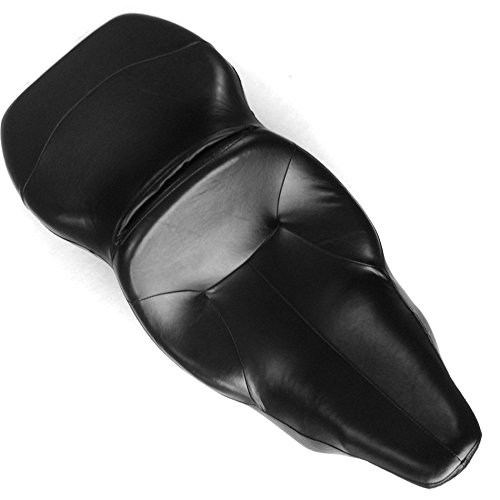 HTTMT MT500-010 Black Seat for Harley Davidson FLHT Electra Glide Standard (1997-2006) - Driver & Passenger Comfort - Perfect for Long Rides & Road Trips