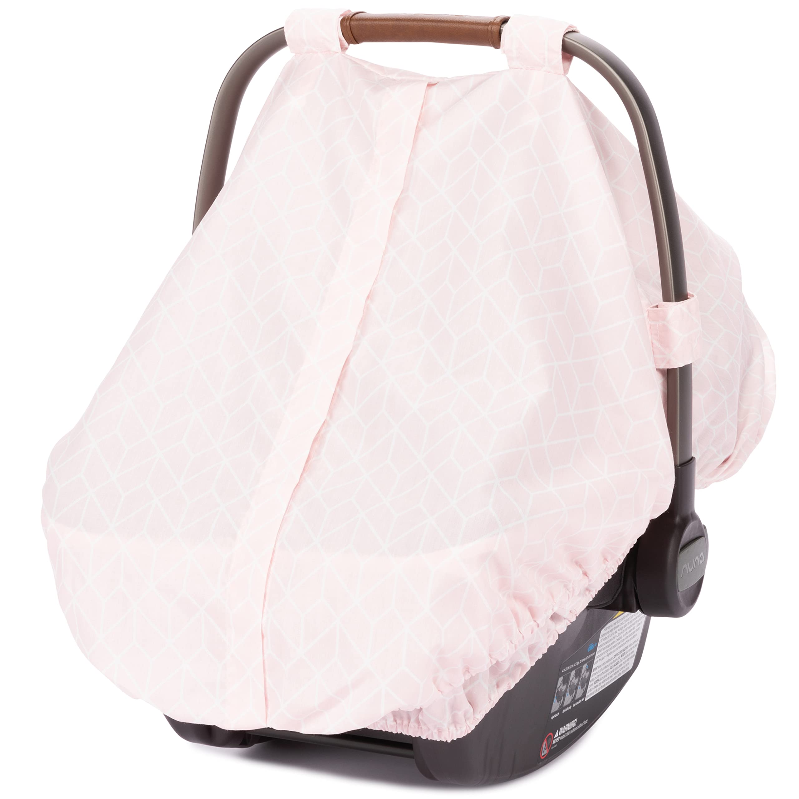 Diono Universal Infant Car Seat Cover - Adjustable, Breathable Baby Canopy with Insect Net & Weather Protection - Pink | Perfect for Strollers, Travel, and Outdoor Adventures