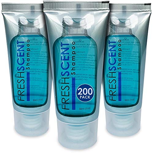 FRESHSCENT Shampoo 1oz (200 Pack) - Travel Size Bulk Toiletries for Hotels, Hospitality & Amenities | Perfect for Hotels, Spas, Gyms & Travel Essentials