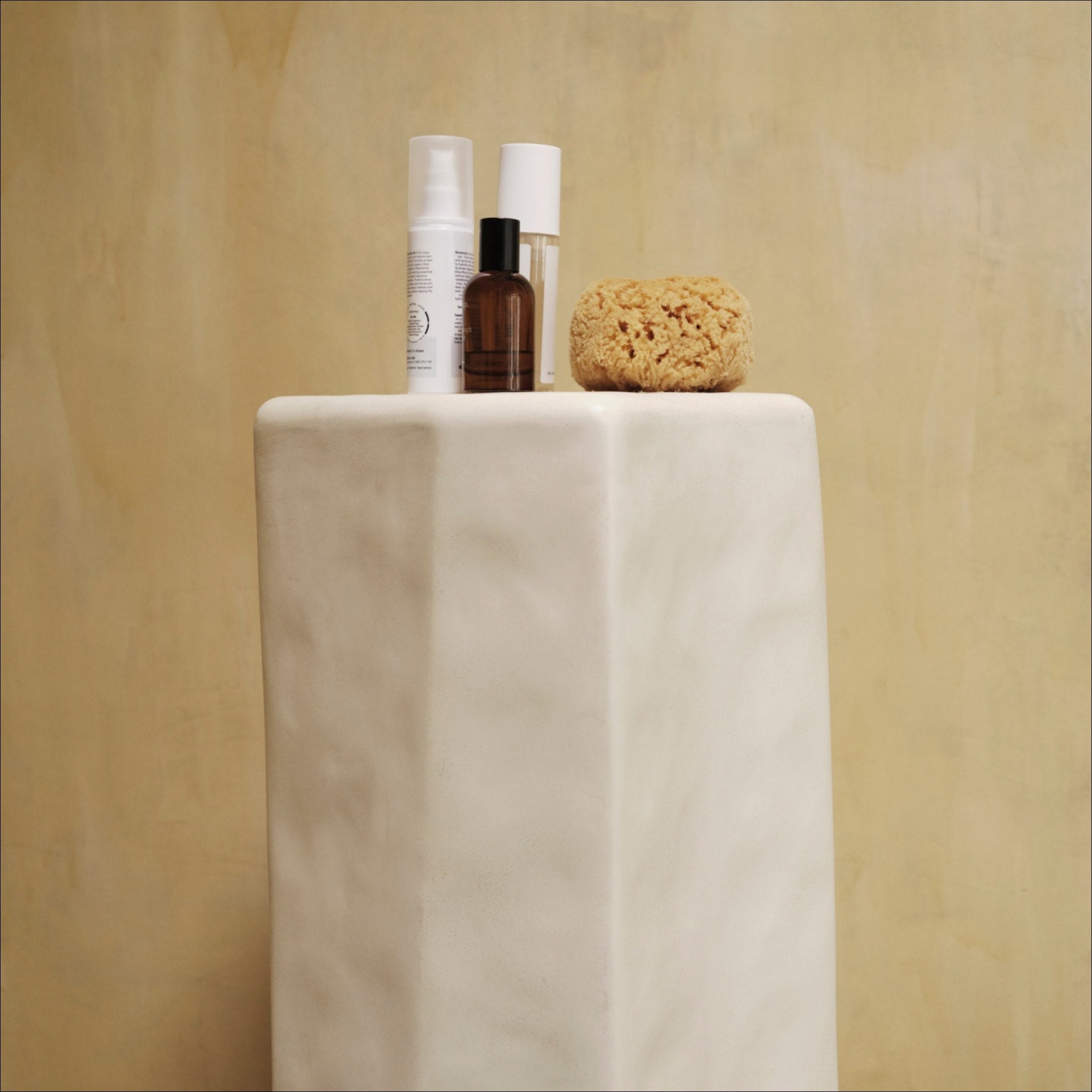 FERM LIVING Staffa Pedestal in Ivory - Modern Minimalist Home Decor for Living Room, Bedroom or Office Display