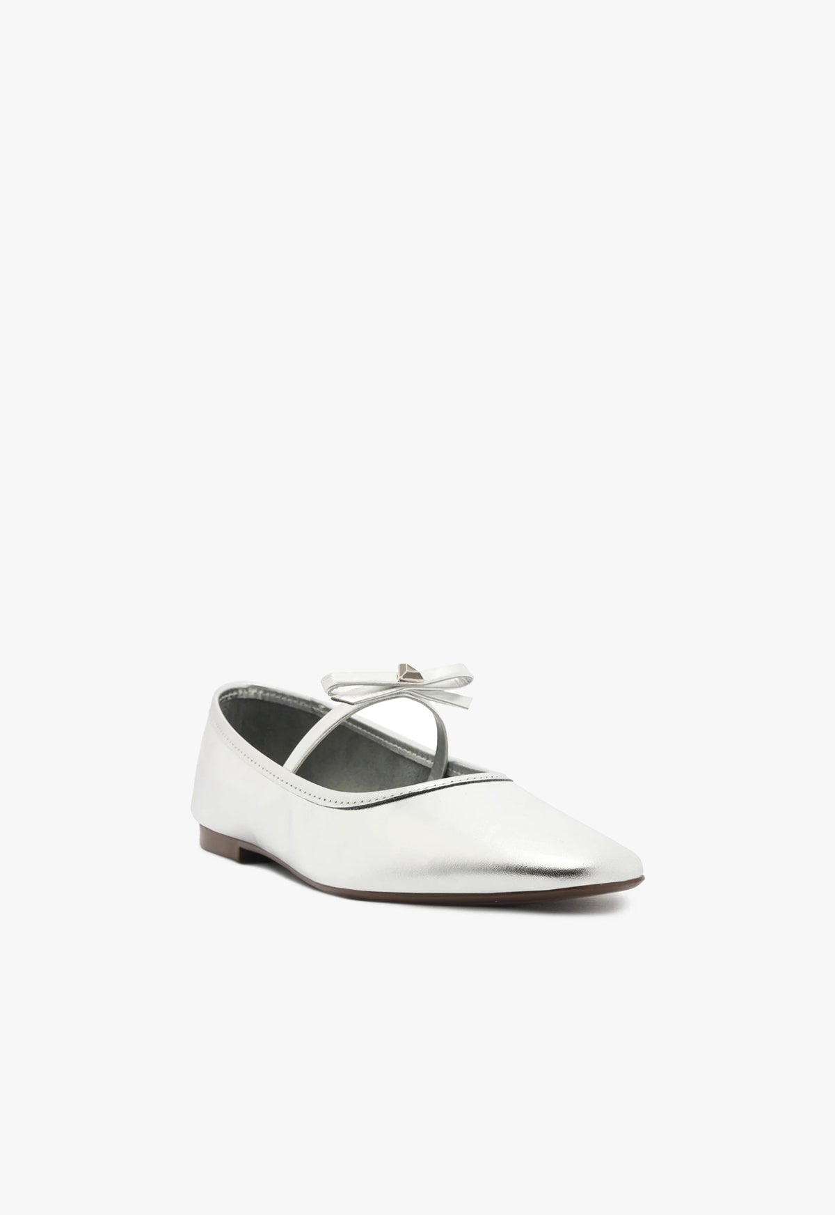 Nancy Women's Metallic Leather Ballet Flats - Comfortable & Stylish for Work, Casual Outings & Special Occasions