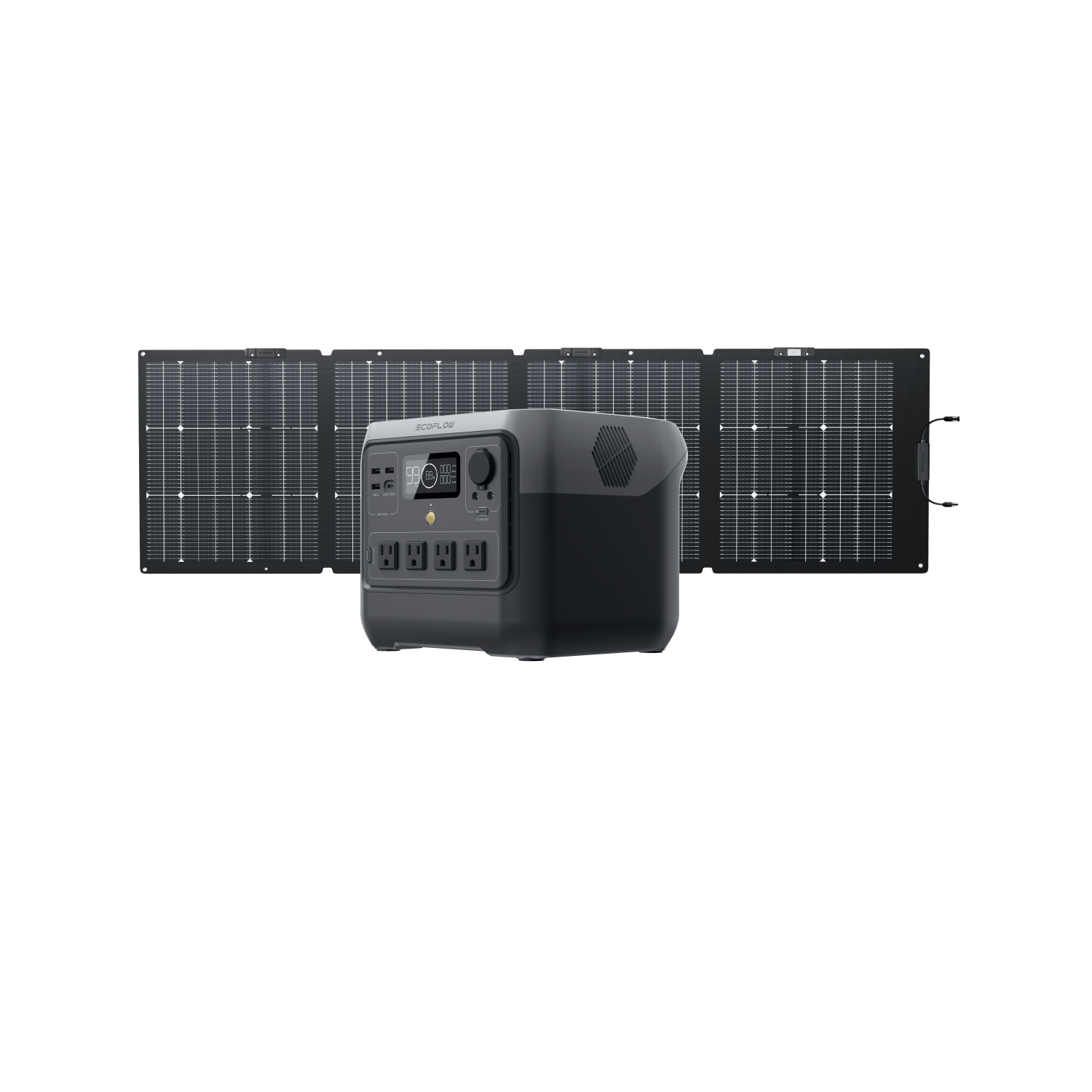 EcoFlow RIVER 2 Pro Portable Power Station with 160W Solar Panel | 768Wh Capacity, 800W Output, Fast Charging for Camping, RV, Emergencies & Off-Grid Living