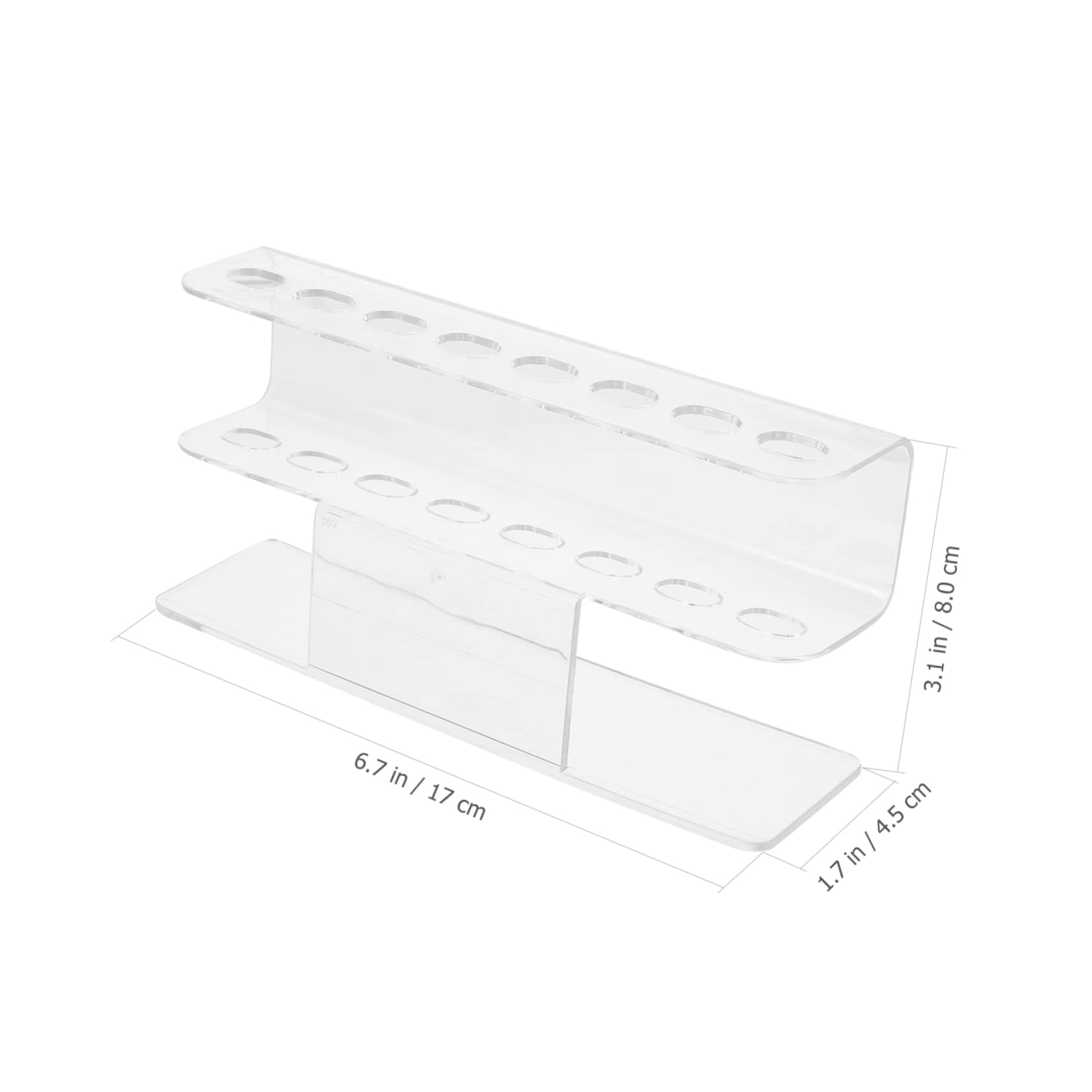 Mikinona 8-Hole Transparent Acrylic Tweezers Holder for Eyelash Extensions - Lash Tweezer Stand, Makeup Brush Organizer & Eyelash Extension Tools Storage - Perfect for Salon, Spa & Home Makeup Stations