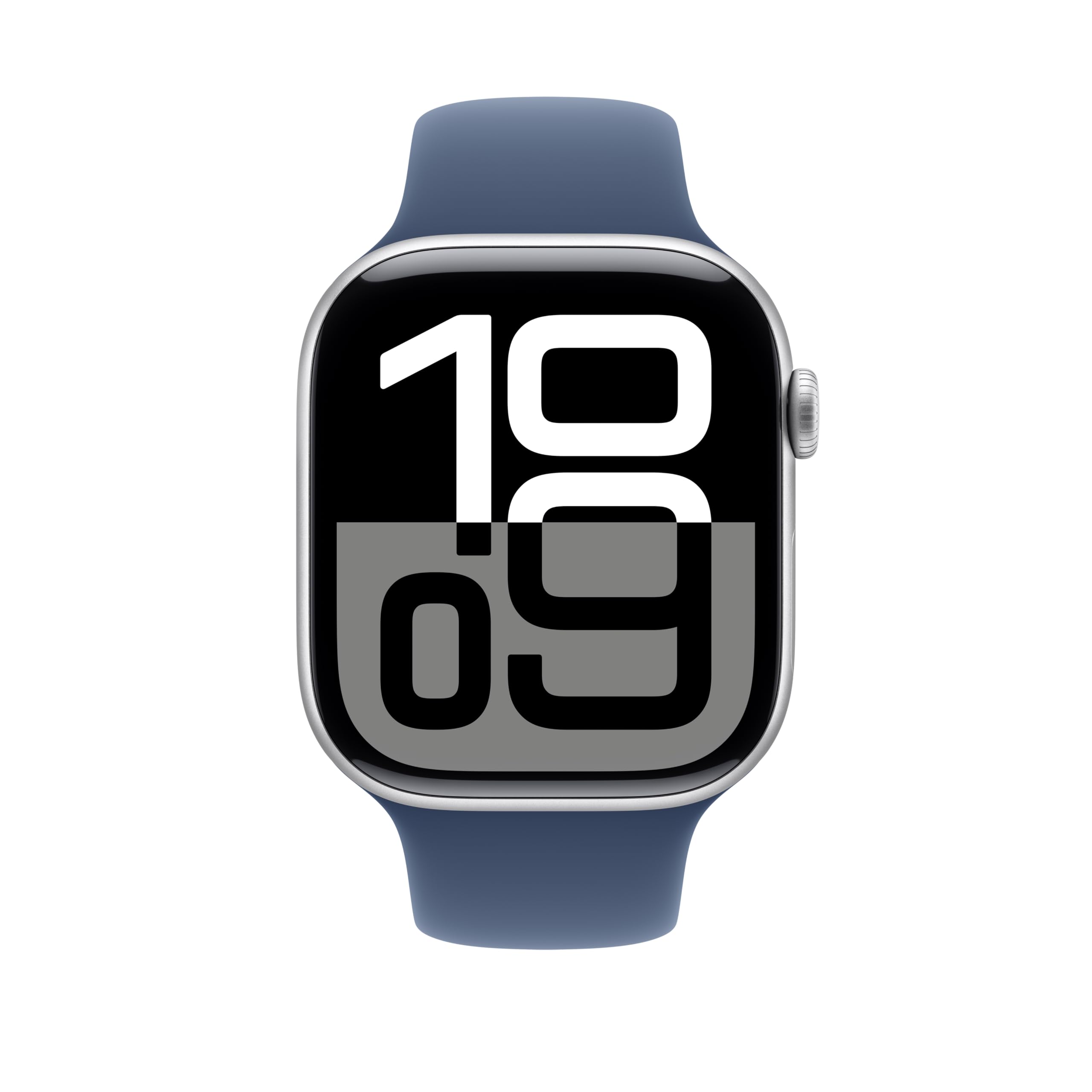 Apple Watch Band 46mm - Sport Band for Apple Watch Series 8/7/6/SE - Soft Silicone Strap in Denim Blue (M/L Size) - Perfect for Workouts, Running & Everyday Wear