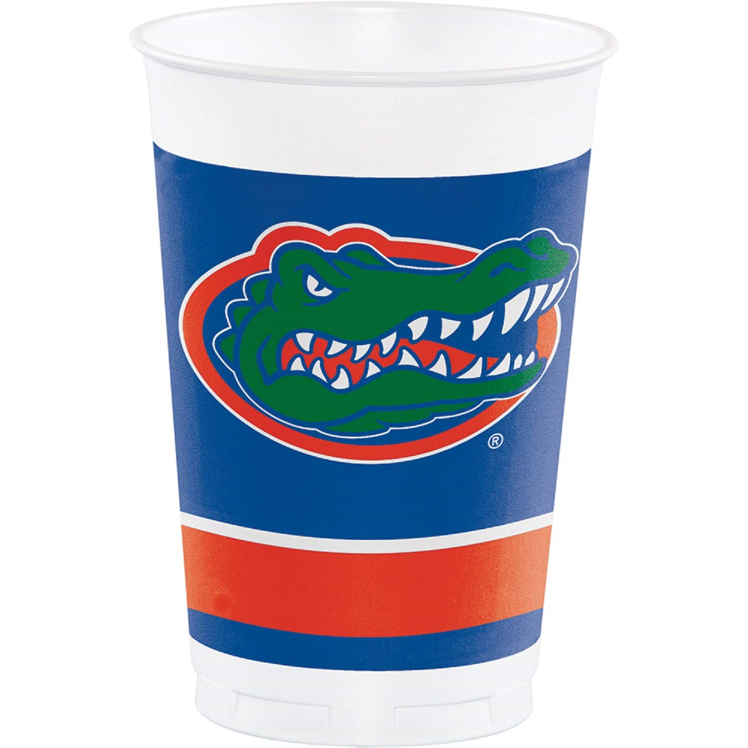 96-Pack Blue University of Florida Disposable Plastic Cups 20oz - Bulk Party Drinkware for Tailgates, BBQs, Graduations & Game Day Celebrations