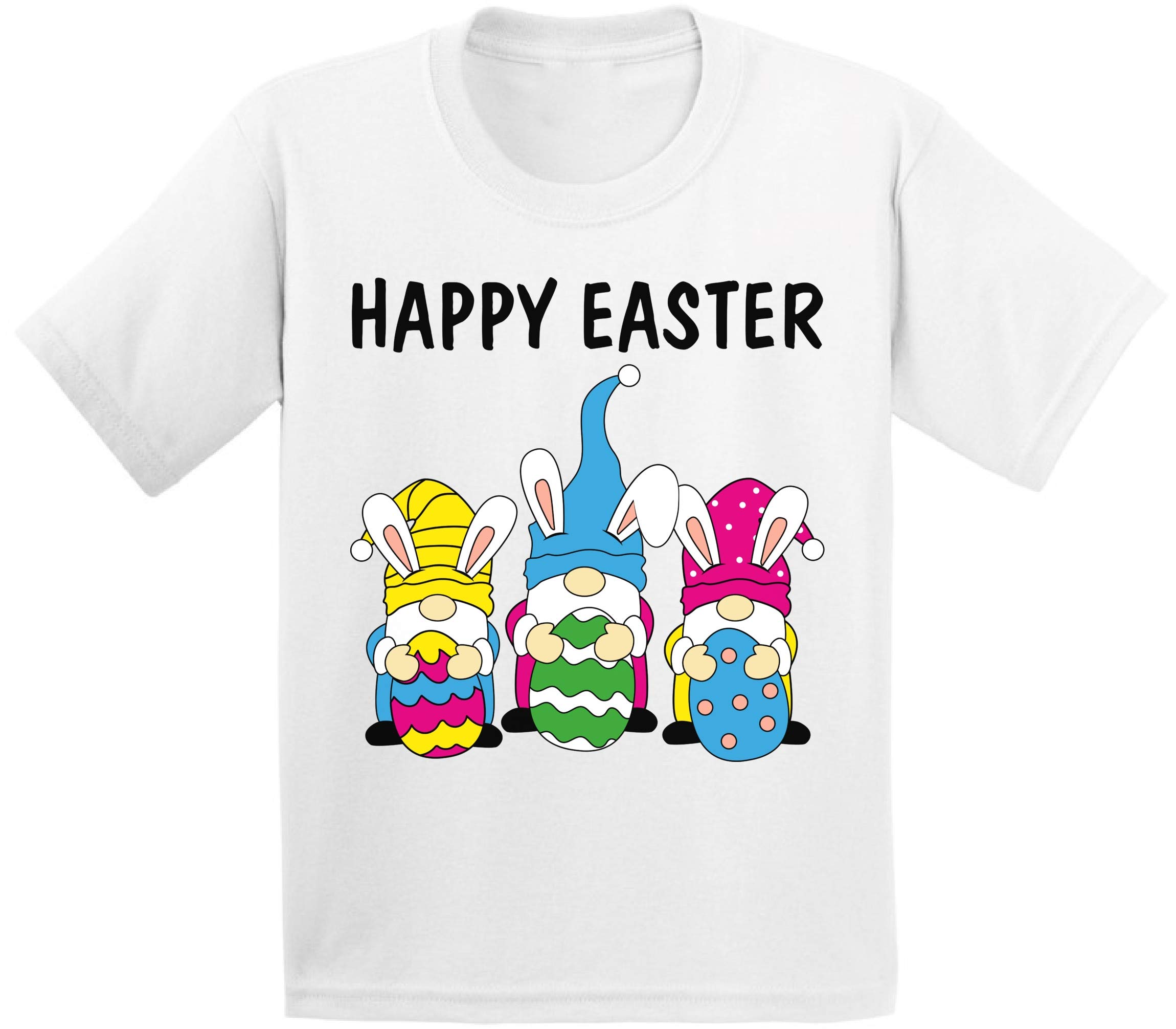 Happy Easter Youth Shirt for Girls & Boys - Christian Easter Tee for Kids Age 4-18 - Unisex Easter Outfit for Church, Egg Hunt & Family Celebrations