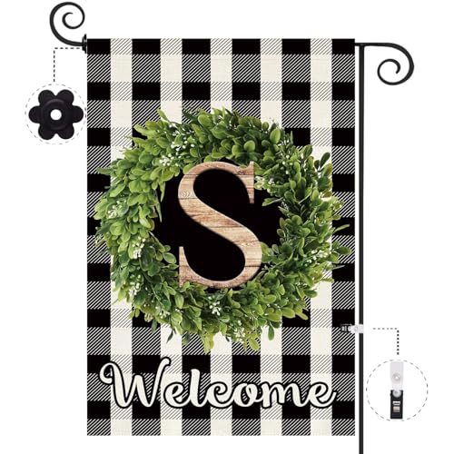 Letter S Garden Flag